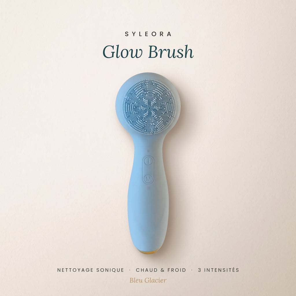 Syleora Glow Brush – Brosse nettoyante visage 3-en-1