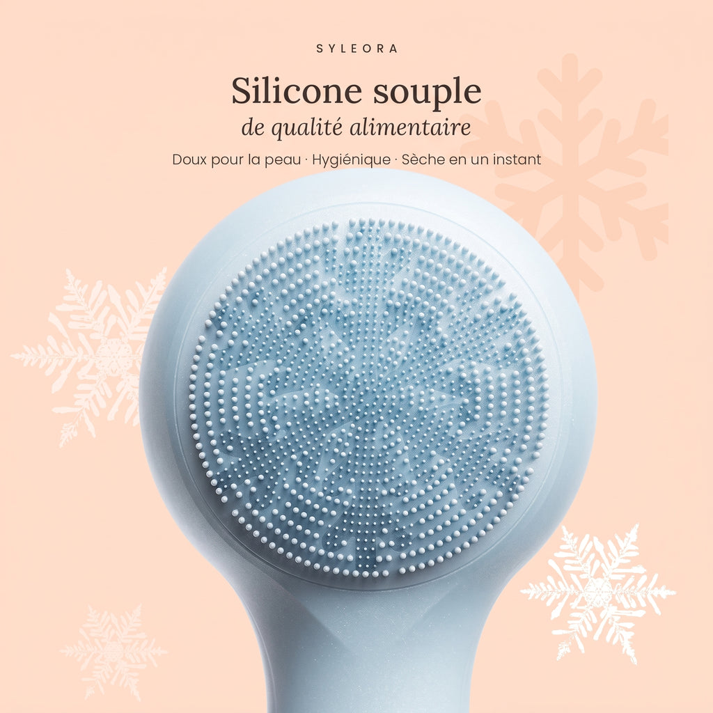 Syleora Glow Brush – Brosse nettoyante visage 3-en-1
