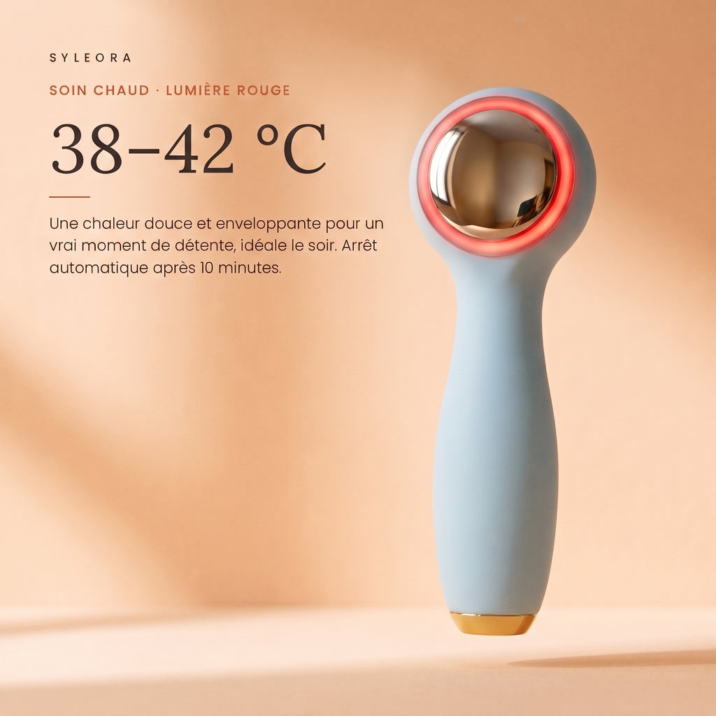 Syleora Glow Brush – Brosse nettoyante visage 3-en-1